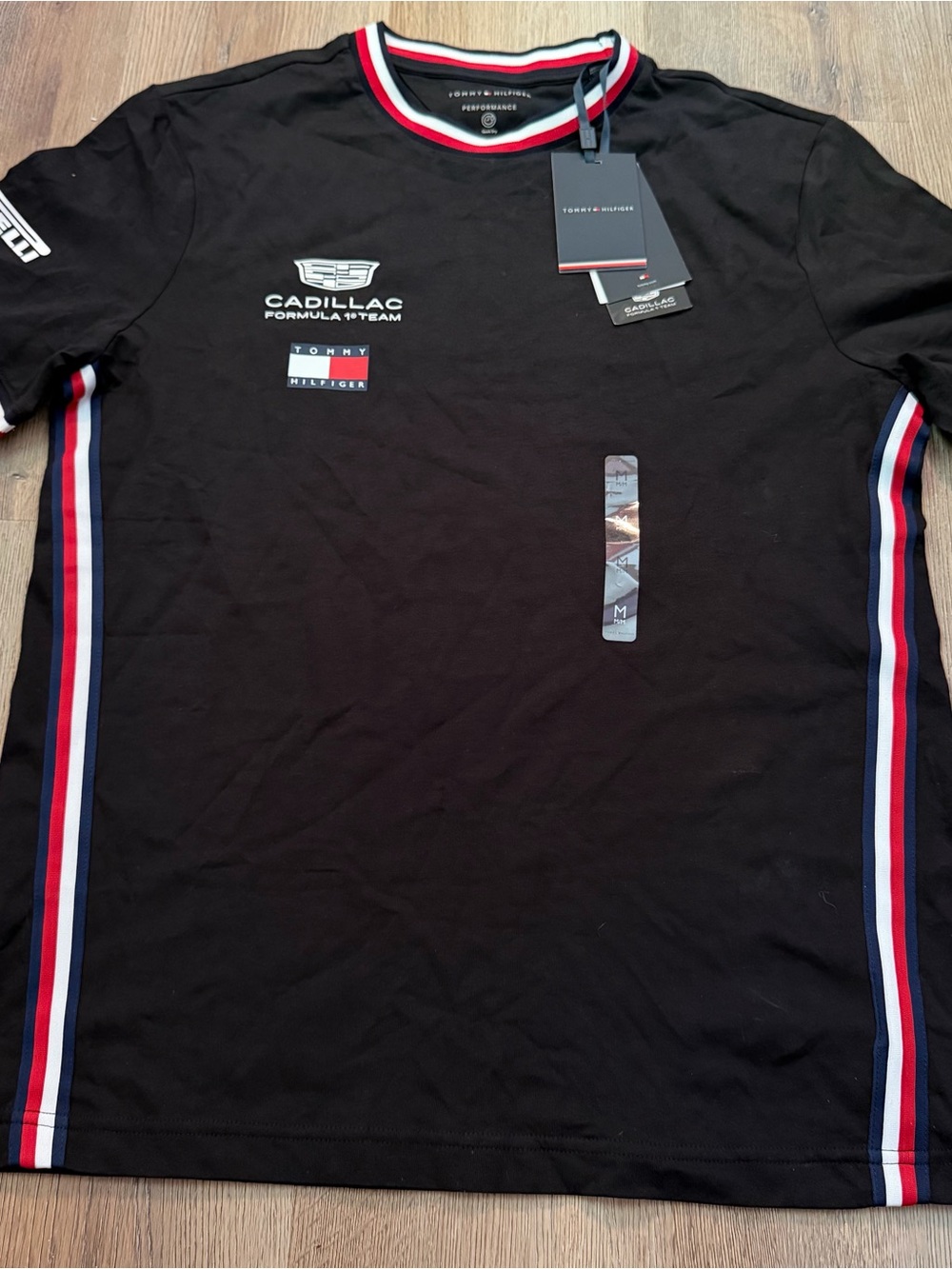 NEW w/Tags Tommy Hilfiger Men’s Black Cadillac Formula Team Tee